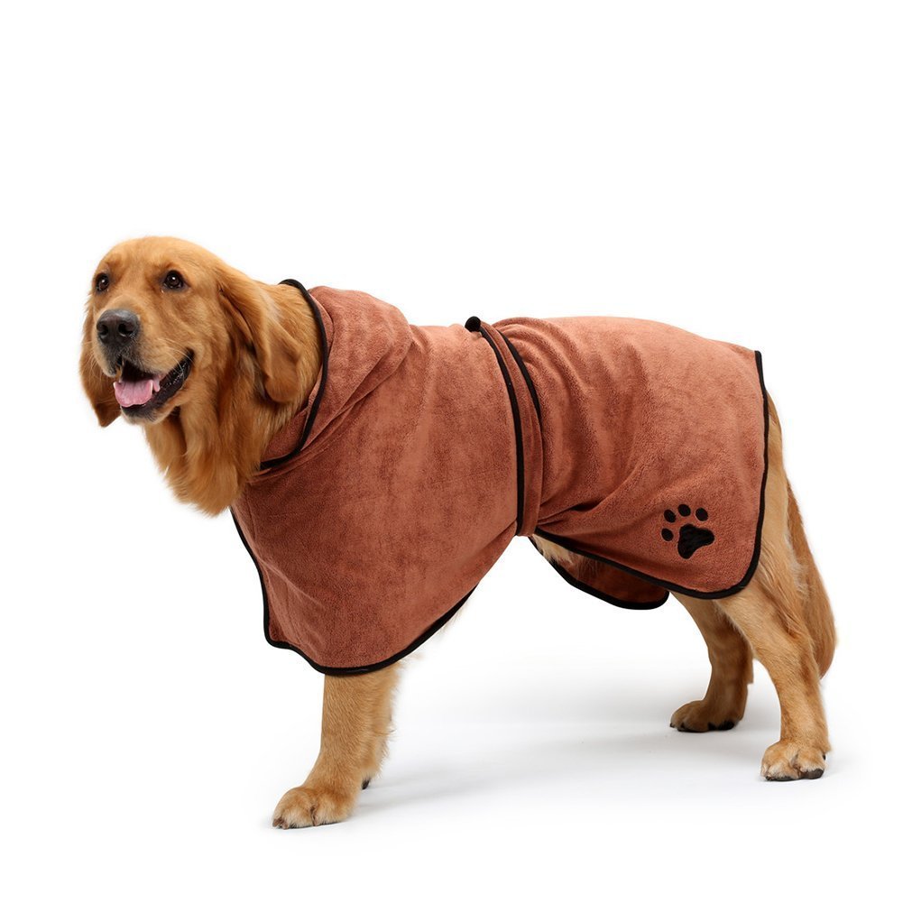 11438円 激安通販ショッピング 犬のバスローブ小さなペット犬の風呂タオル 中 大きな犬の吸収性のペットドライタオル Color : Gray サイズ M
