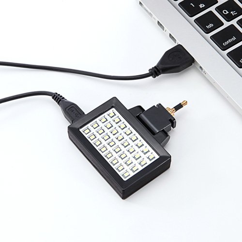 軽量で持ち運びやすい「USB充電式」