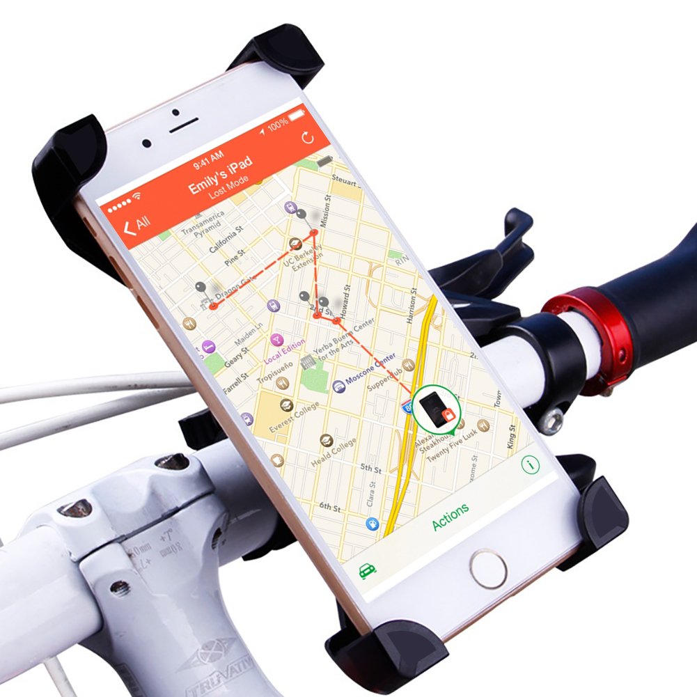 自転車に乗りながらスマホの画面を見たい