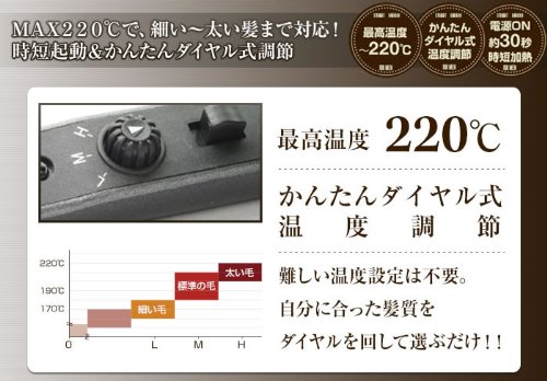 設定できる温度を確認