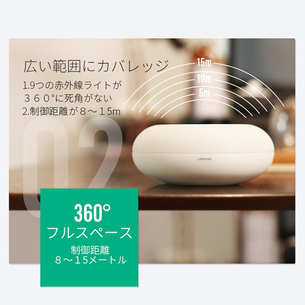 赤外線が届く範囲を確認