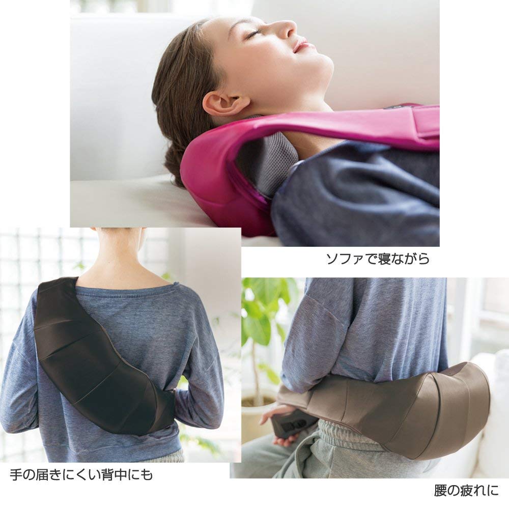 首や肩以外の部位もマッサージできる
