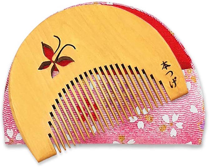 持ち歩きに便利な花櫛・半月櫛