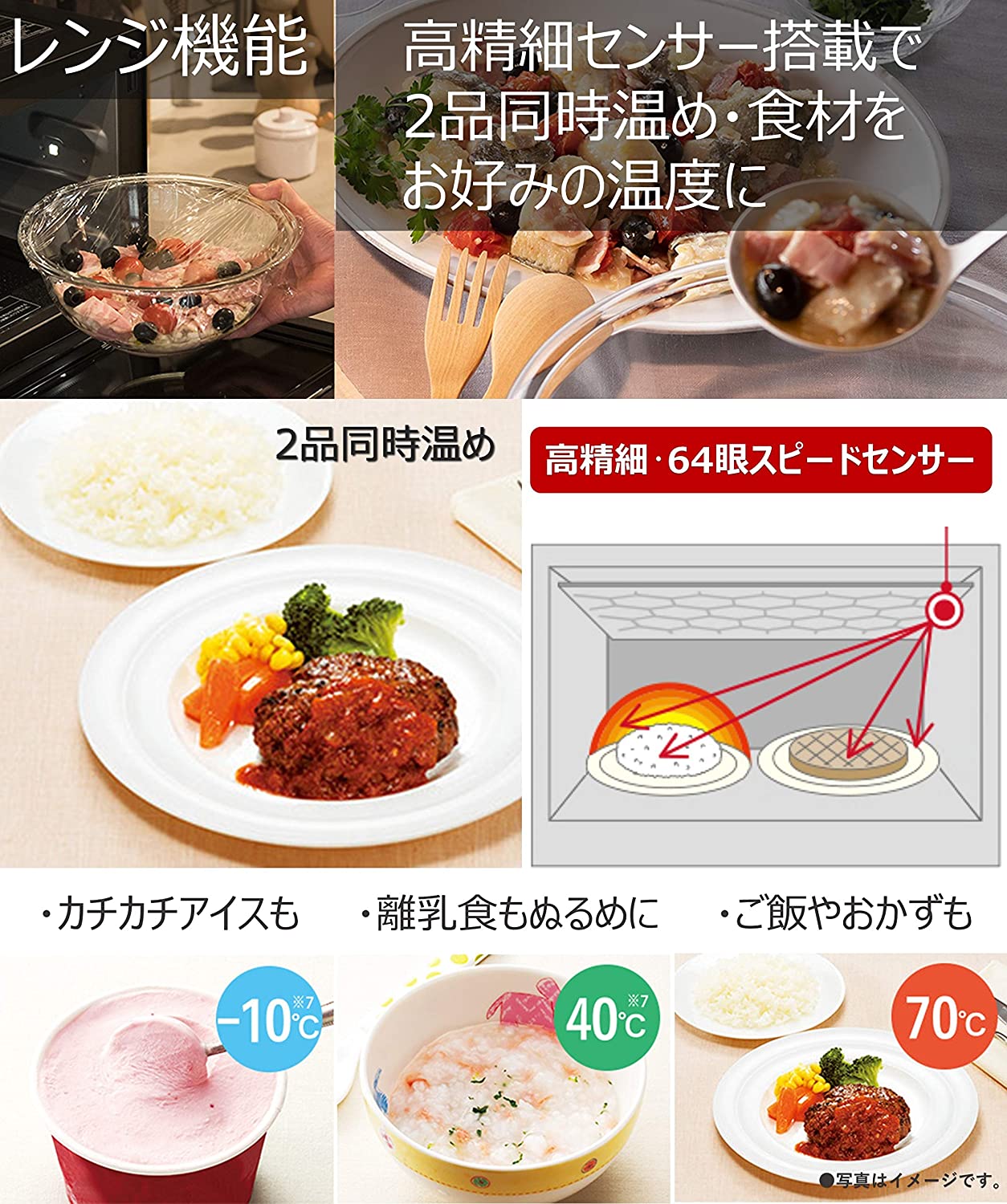 ムラなく焼けるセンサーつきも確認