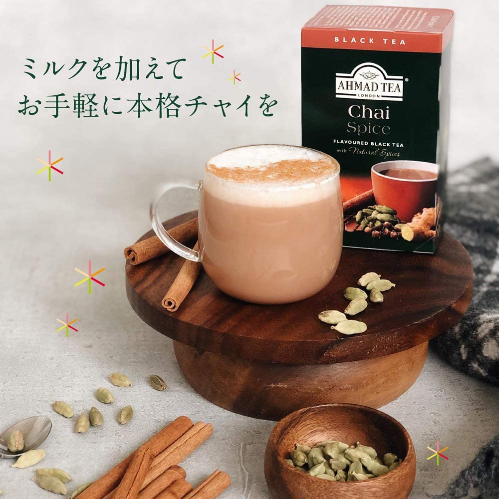 チャイティーにはクセが少なく香りが強すぎない紅茶