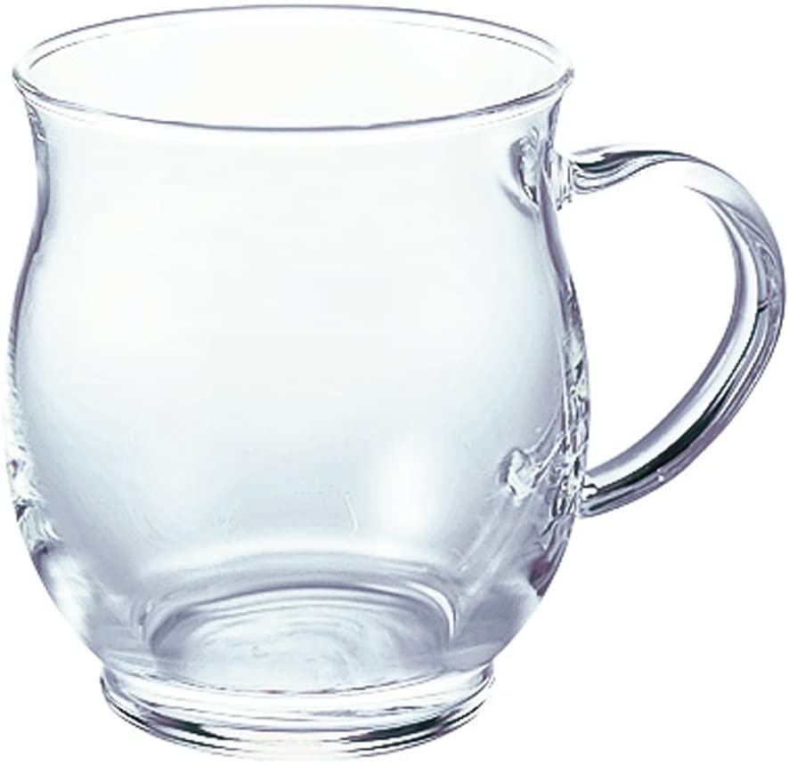 飲み物の色合いを楽しめるガラス製