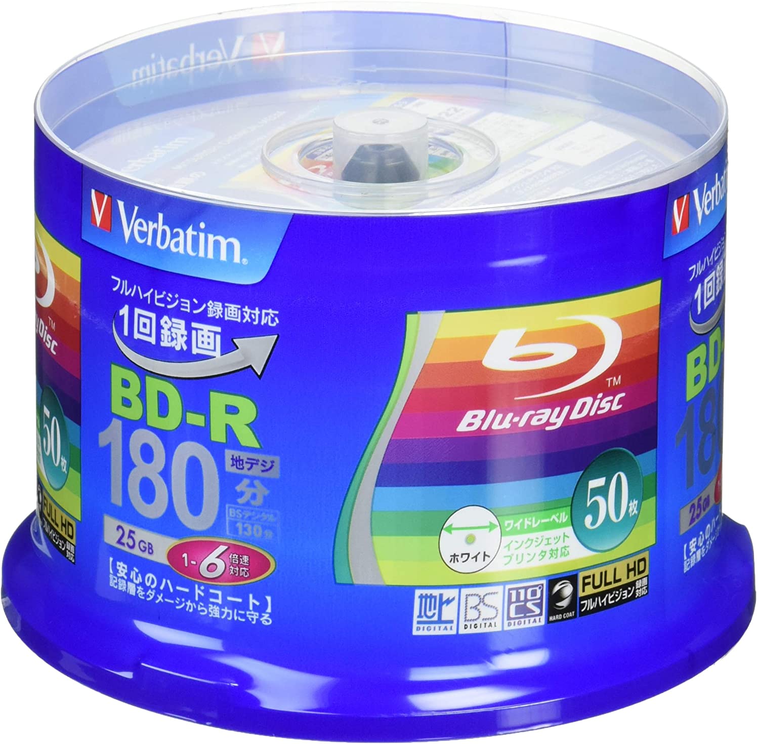 市場 ブルーレイディスク 1-2倍速 Verbatim ゴールドディスクレーベル BD-RE 50GB バーベイタム DL データ デジタルハイビジョン 録画用