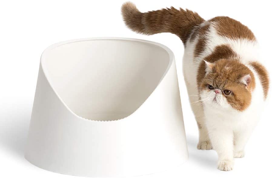 輝い トイレ本体 猫 アンチはね消臭猫のトイレ猫のトイレペットトイレ用品猫 猫用トイレ 色 White, Size 
