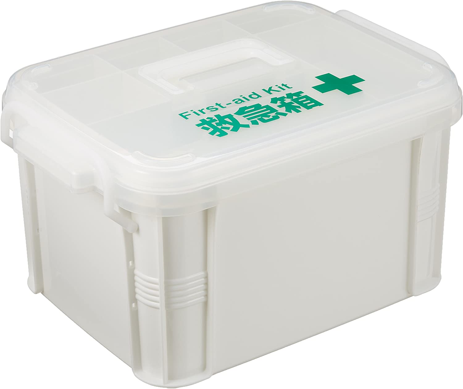 衛生材料セット付 1個  リーダー 木製救急箱 L  本格派ま 送料無料 日進医療器