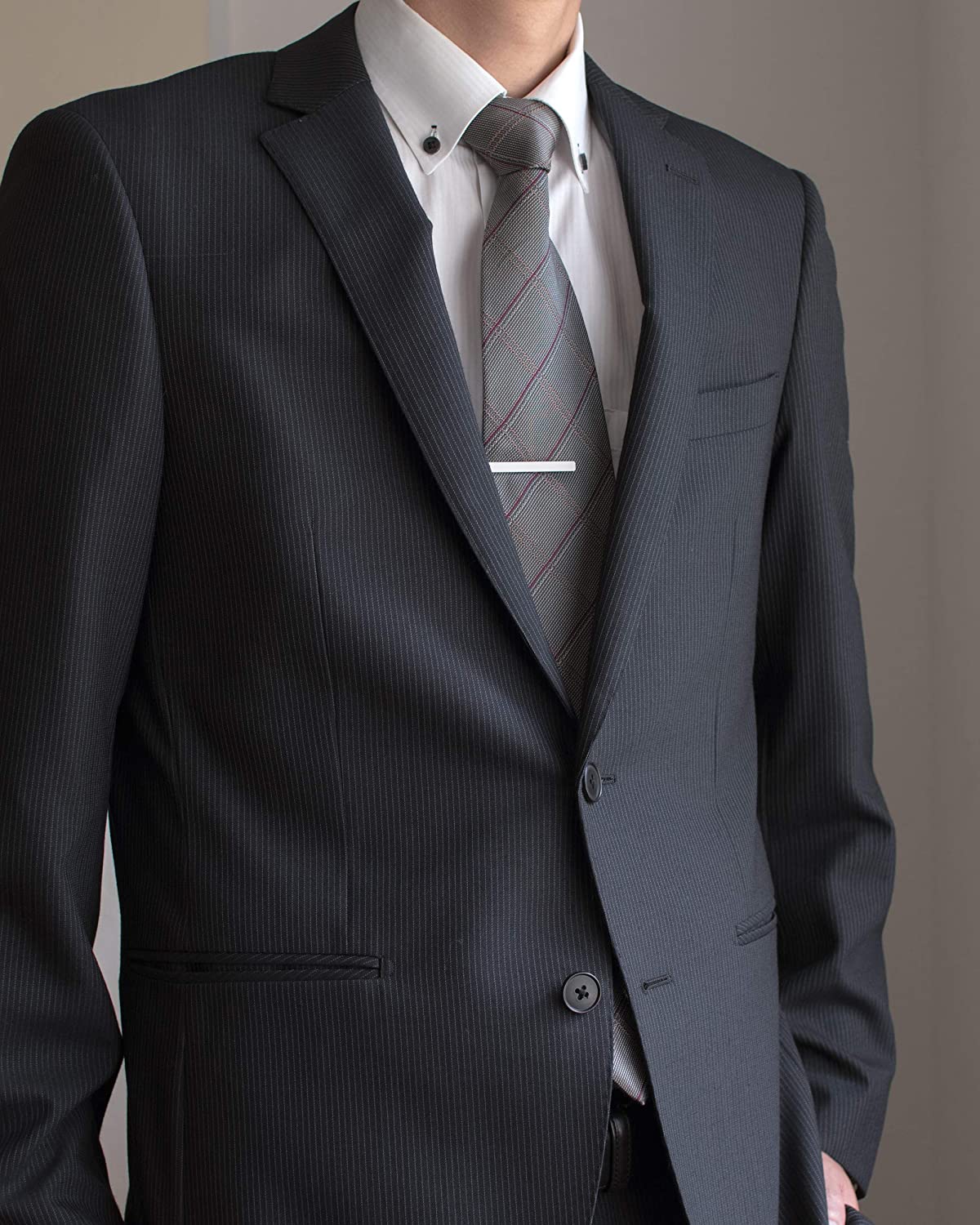 人気カラーの ネクタイピン シルバー タイピン ネクタイ スーツ ビジネス シンプル 紳士