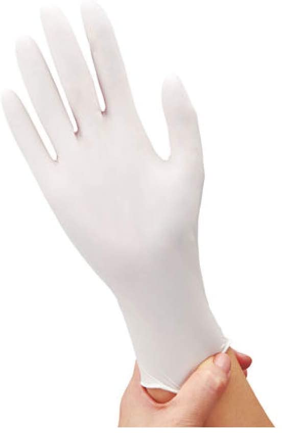 ニトリル手袋：フィット感に優れている