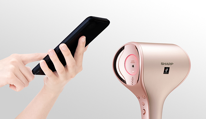 スマホアプリ連携機能:ドライモードをカスタマイズできる