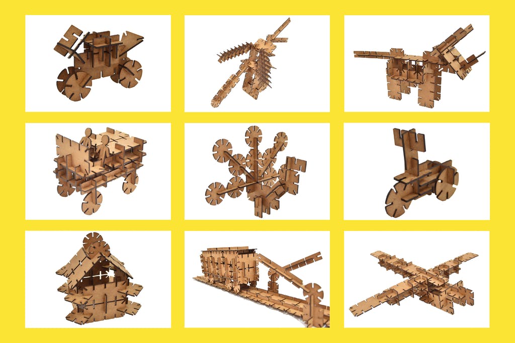パーツを組み立てて色々つくれる！木製パズルの知育玩具「テグミー」を紹介