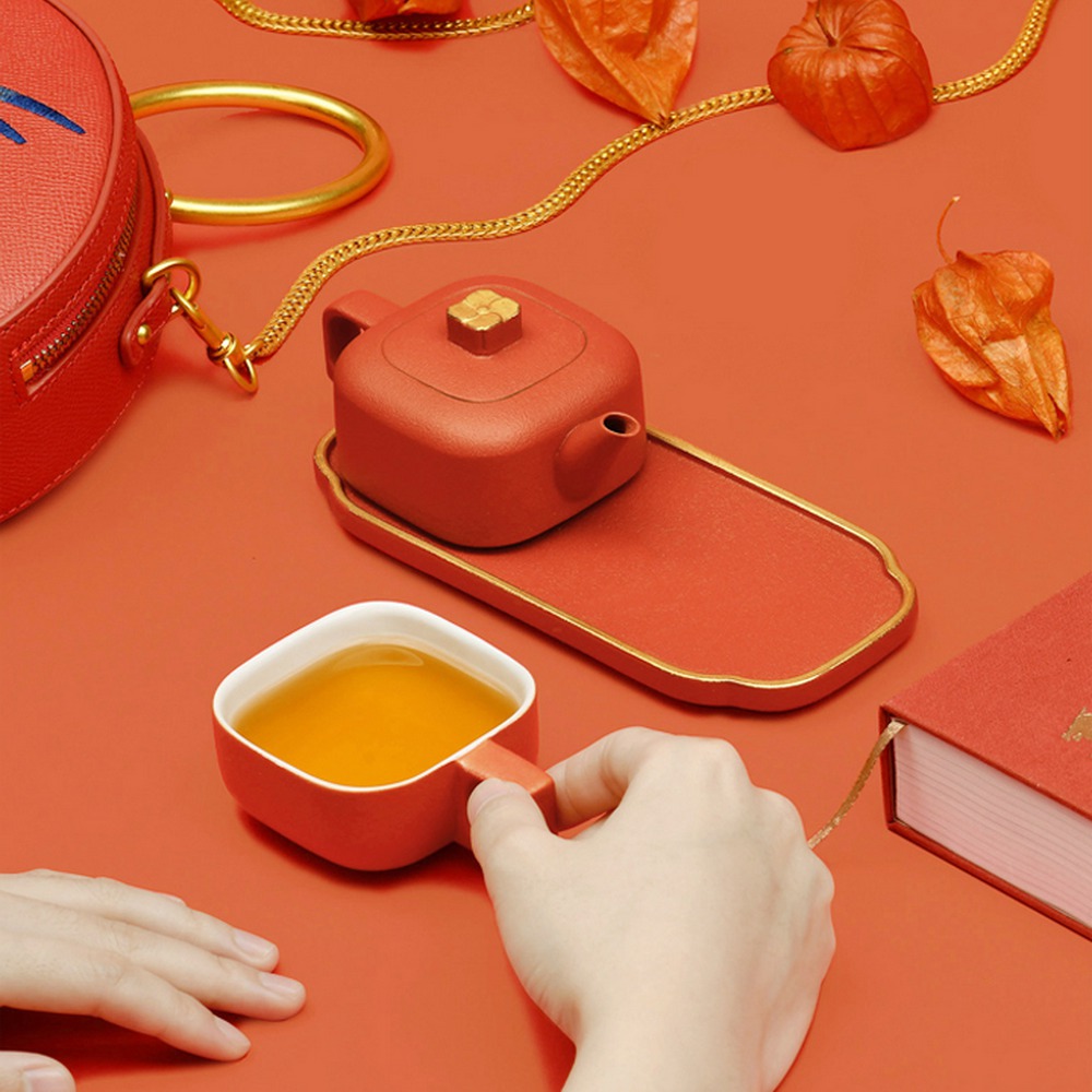 一杯ぶんのお茶を淹れられる中国宮廷デザインの茶器セットに一目惚れ
